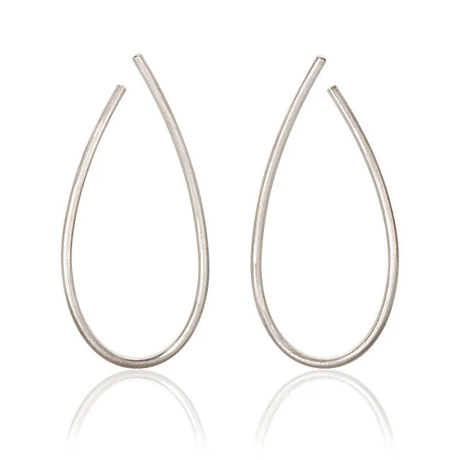 Chunky hoop earringsMega Kharisma Silver Hoops