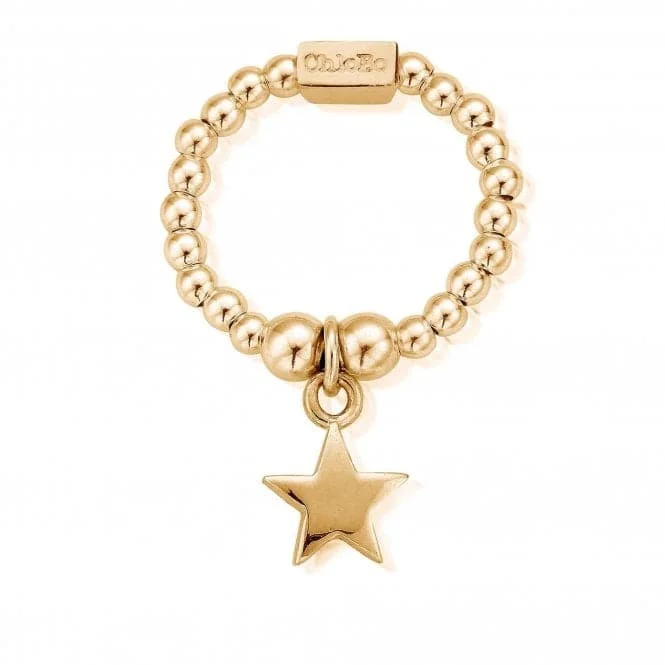 Fashion Rings with Zodiac Symbols in Gold - Filled Metal for a Personalized TouchChloBo Mini Star Ring