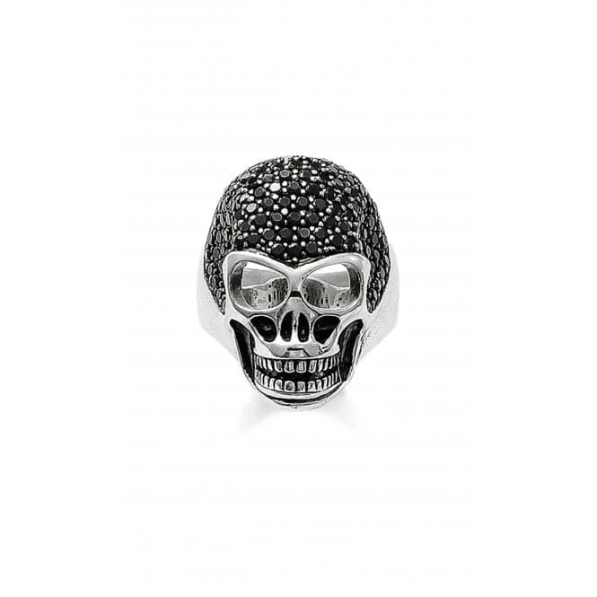 Vintage - Reproduction Fashion Rings in Bronze with Cameo - Style MedallionsThomas Sabo Pavé Skull Ring TR1705-051-11