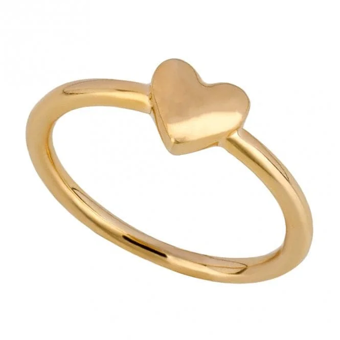 Pearl - Adorned Fashion Rings in Gold - Tone Alloy for a Sophisticated LookGold Plated Heart Ring R3841