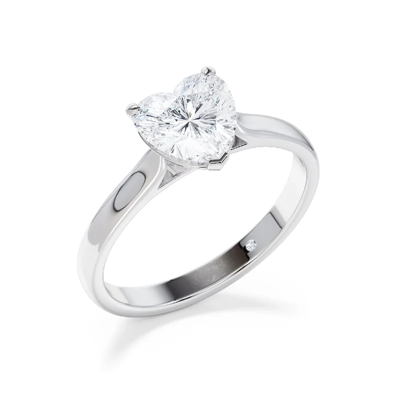 Marquise - cut diamond engagement ring with a split - shank band in platinumBishopsgate