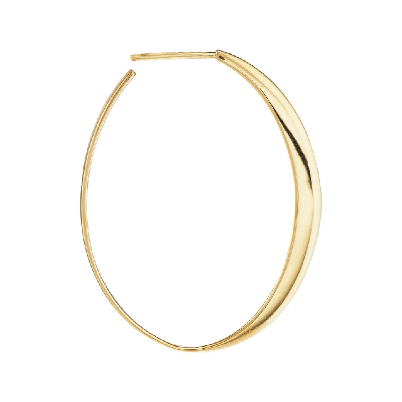 Large hoop earringsGlow Medium 18K Gold Hoop