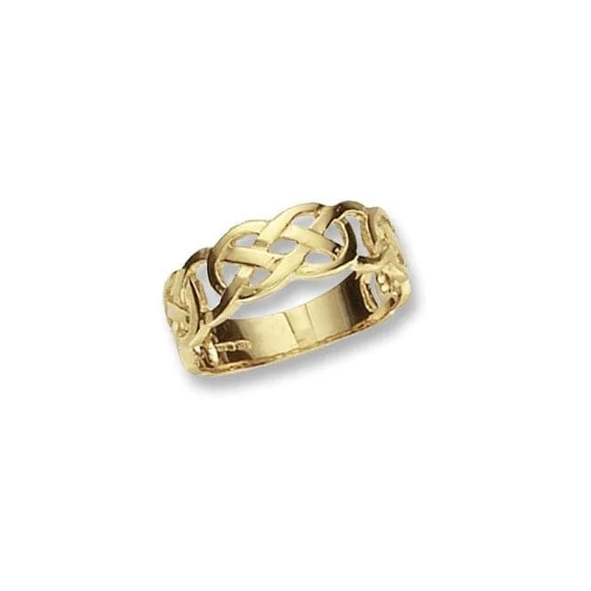 Beaded Fashion Rings in Natural Stones and Cotton Cord for a Handmade Aesthetic9ct Yellow Gold Ladies Celtic Ring RN138