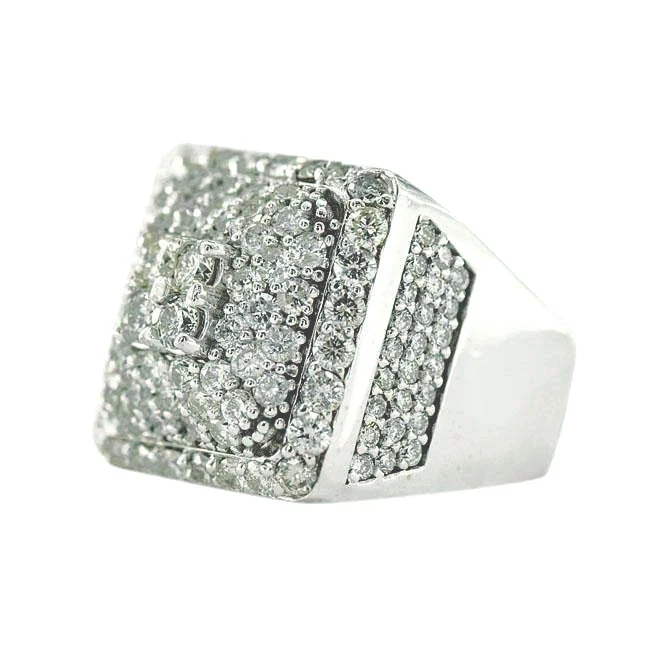 Three - Stone Women's Diamond Rings Symbolizing Past, Present, and Future with Emerald - Cut DiamondsJDTK-R30.4  - Diamond Box Ring