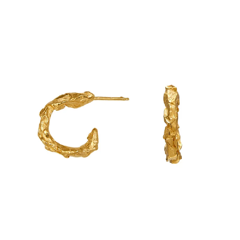 Huggie hoop earringsArtemis Gold Plated Hoops