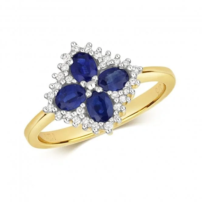 Enamel - Coated Fashion Rings in Bright Colors with Animal - Print PatternsDiamond & Sapphire Ring RD222S