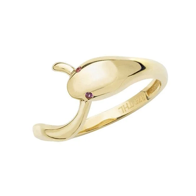 Chunky Fashion Rings in Copper with Geometric Patterns for a Bold Accessory9ct Yellow Gold Ladies Snake Ring RN914