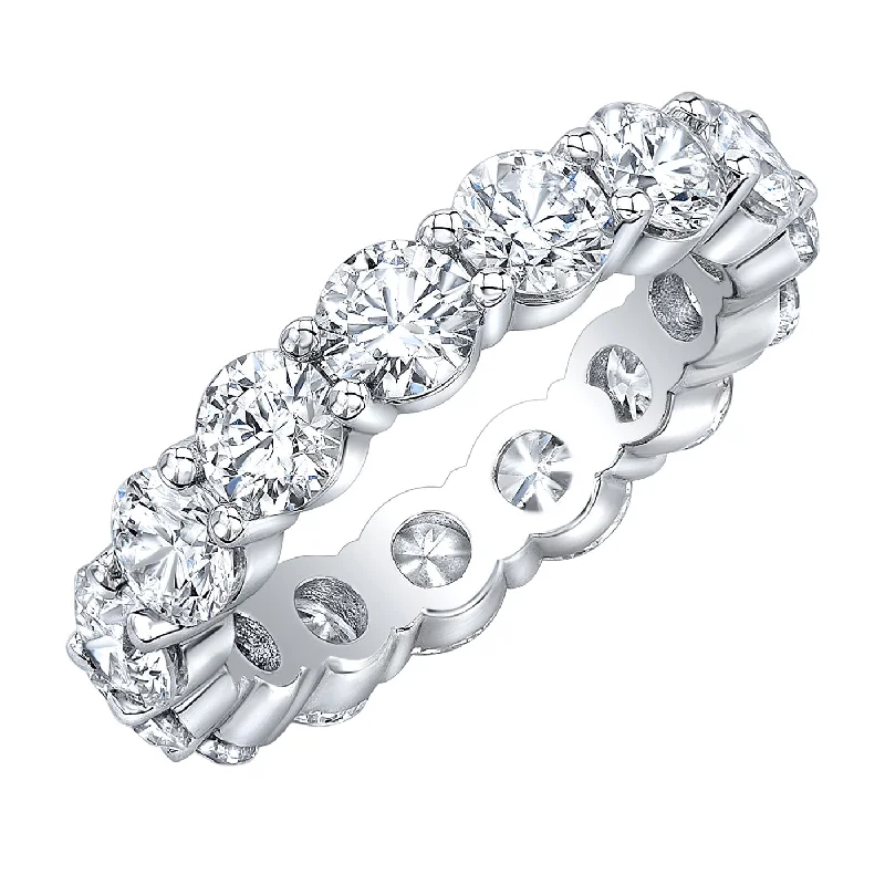 Adjustable Women's Diamond Rings with a Flexible Band for a Comfortable and Custom Fit2.5ct 18 Natural Round Diamond Eternity Band Wedding Ring Platinum VS1 Clarity