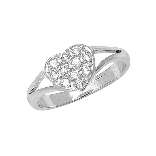 LED - Lit Fashion Rings in Plastic with Color - Changing Effects for a Futuristic Look9ct White Gold Babies Heart Zirconia Ring RN733W