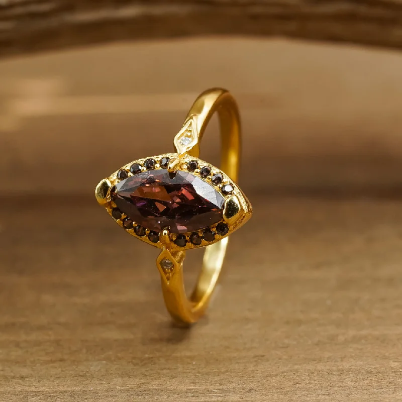 Women's Rings with Birthstones for a Personalized TouchThe Smoky Marquise