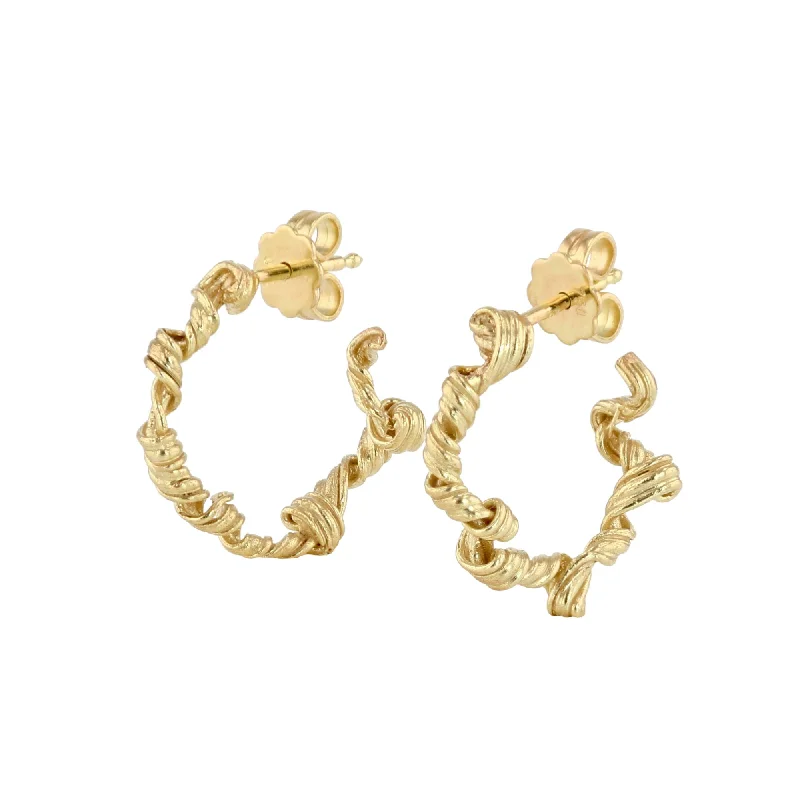 Hypoallergenic hoop earringsFouettés 18K Gold Hoops