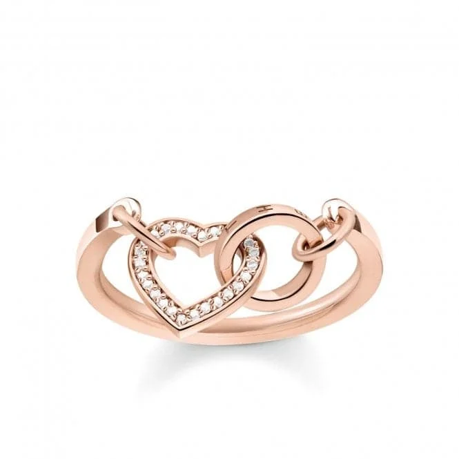 LED - Lit Fashion Rings in Plastic with Color - Changing Effects for a Futuristic LookThomas Sabo Ladies Glam and Soul Rose Gold Together Heart Ring TR2142-416-14