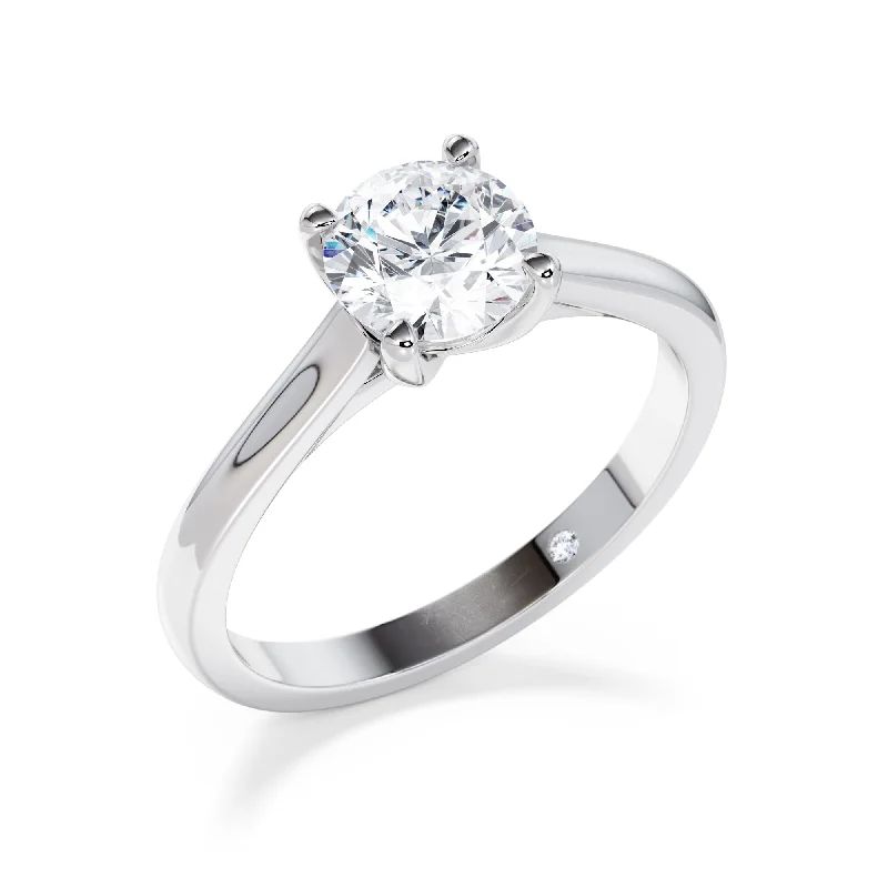 Marquise - cut diamond engagement ring with a split - shank band in platinumBarnsbury