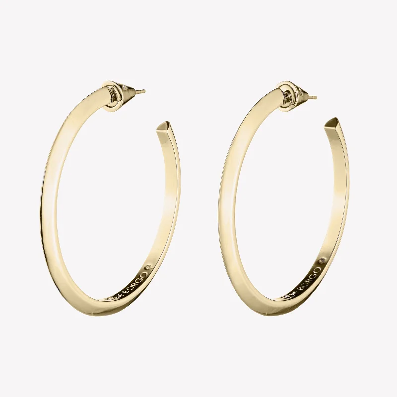 Hypoallergenic hoop earringsPEAKED HOOP EARRINGS | 1.5"