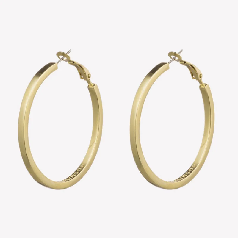 Small hoop earringsCUBE HOOP EARRINGS | 1.75"