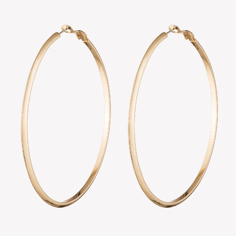 Hoop earrings for womenPEAKED HOOP EARRINGS  |  2.75"