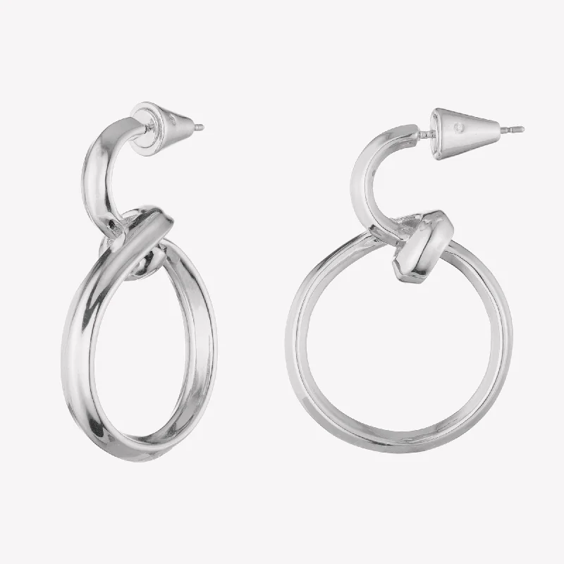 Statement hoop earringsCURLED HOOP EARRINGS