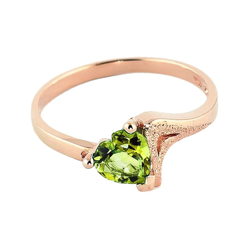 Agate Gemstone Rings in Sterling Silver with a Mosaic - Inspired Inlay for a Bohemian StyleClassic Natural Green Peridot Ring 0.60 Carat 14k Solid Gold