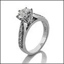 Oval Cut Engagement Rings in Palladium with a Hidden Halo for a Surprise SparkleEngagement 1 Ct Round 6 Prong Pave Cubic Zirconia Cz Ring