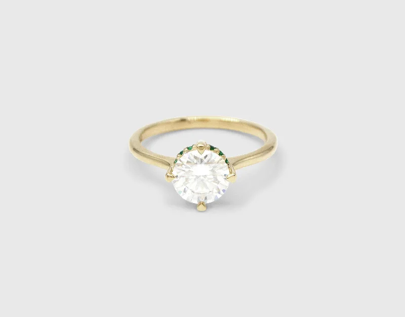 Emerald - Cut Gemstone Wedding Bands in 18K Gold for a Luxurious and Statement - Making PieceLumina Moissanite Engagement Ring