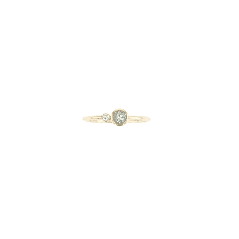 Iolite Gemstone Rings in 10K Gold with a Twisted Band for a Distinctive and Stylish AccessoryMiss Mollie 14K Gold Ring w. Diamonds