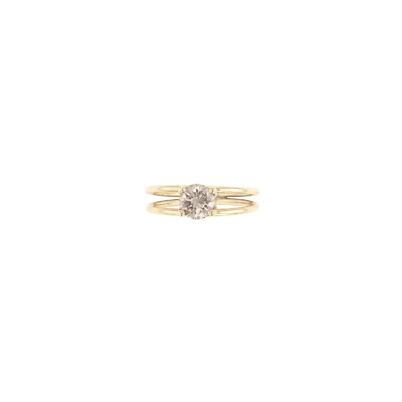 Citrine Gemstone Rings in Stainless Steel with a Stackable Design for a Trendy Everyday WearMiss Bell 14K Gold Ring w. Diamond