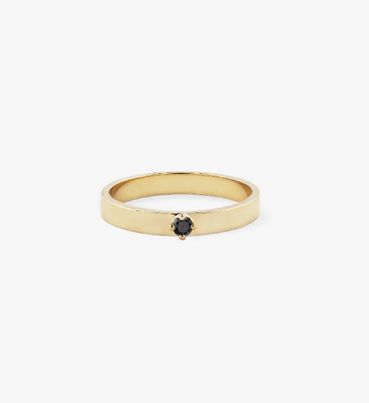 Iolite Gemstone Rings in 10K Gold with a Twisted Band for a Distinctive and Stylish AccessoryBlack Diamond Stacking Ring 0.06