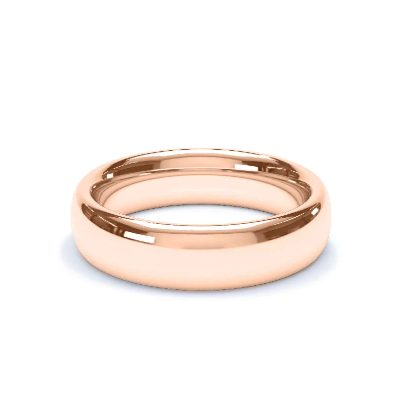 Two - Tone Gold and Silver Wedding Bands with a Twist Design for a Contemporary and Eye - Catching Style- Regular Court Profile Wedding Ring 18k Rose Gold