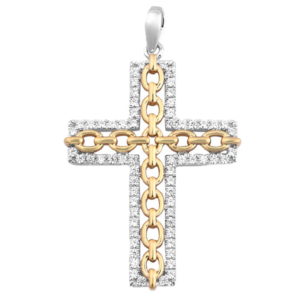 LED - Illuminated Moon Pendant Necklace for Nighttime EventsDiamond Cross Pendant (14K)