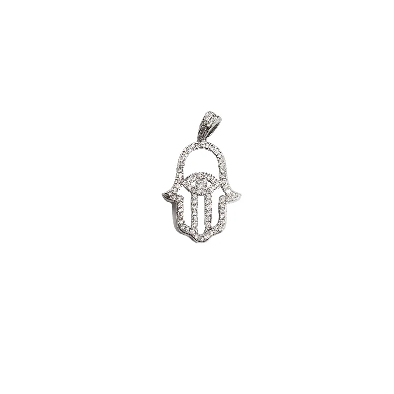 Antique - Inspired Filigree - Worked Cross Pendant Necklace for Religious CeremoniesEvil Eye Hamsa Pendant (Silver)