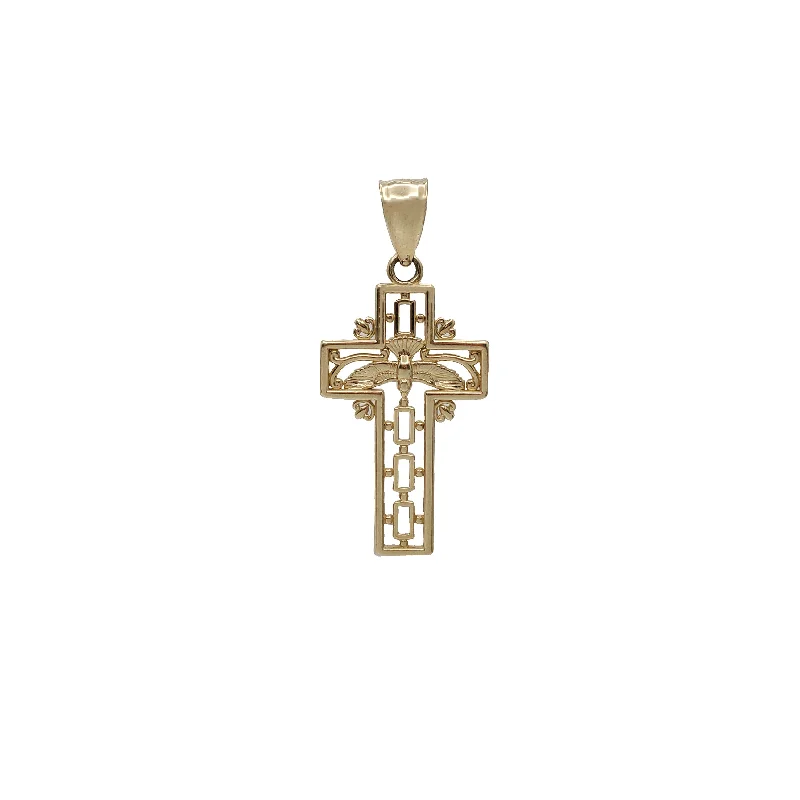 Gothic - Style Skull Pendant with Red Enamel Accents for Alternative FashionMiniature Fancy Cross Pendant (14K)