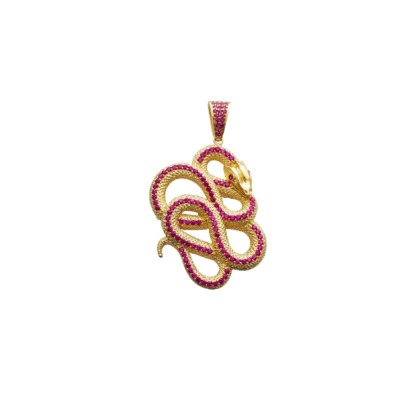 Hypoallergenic Titanium Infinity Symbol Pendant for Sensitive SkinFancy Snake Pendant (14K)