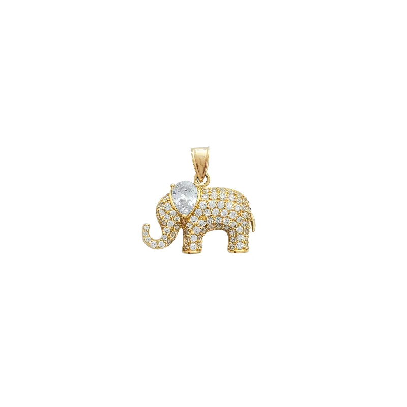 Glow - in - the - Dark Starry Sky Pendant for Nighttime AdventuresIced-Out Elephant Pendant (14K)