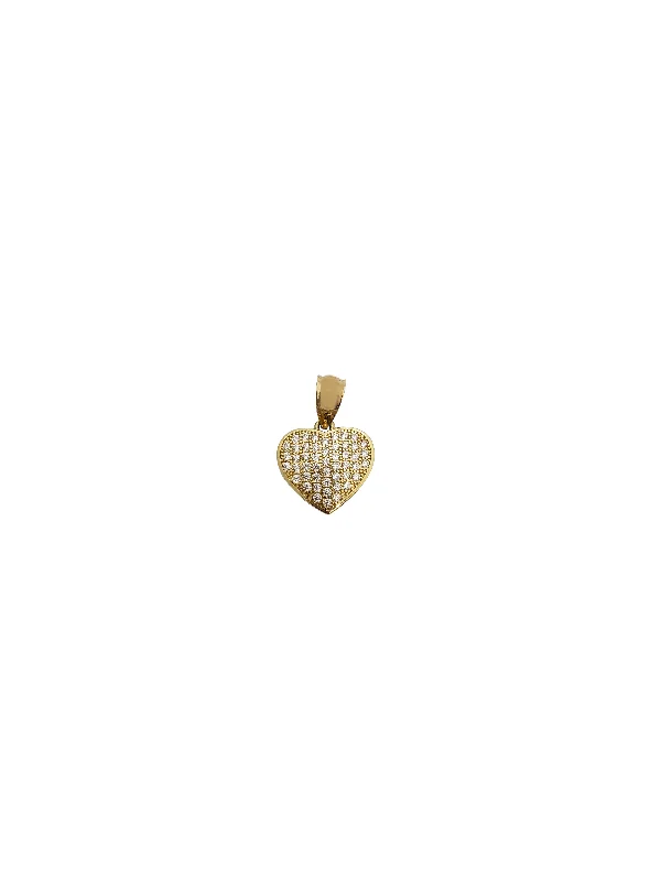 Military - Inspired Dog Tag Pendant with Engraved Service NumbersIced-Out Heart Pendant (14K)