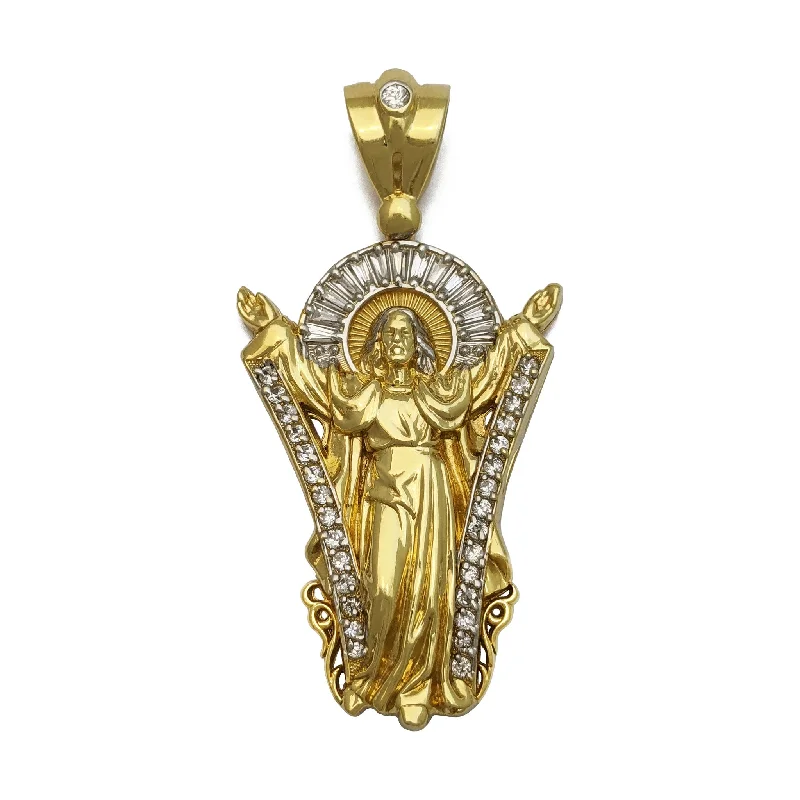 Glow - in - the - Dark Starry Sky Pendant for Nighttime AdventuresIced-Out Ascension of Jesus Pendant (14K)