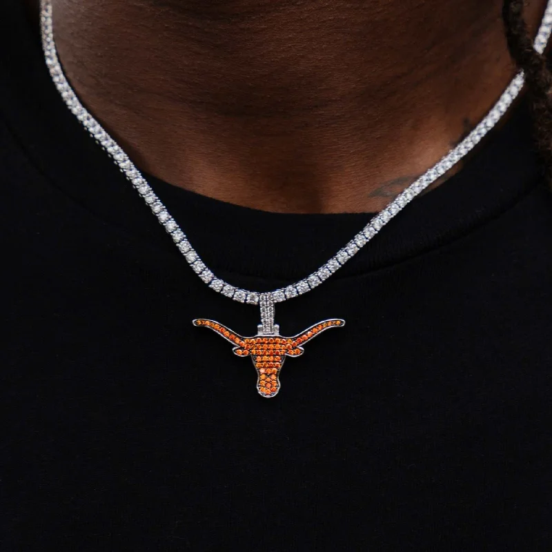 Zodiac Sign Pendant Necklace in Rose Gold for Astrology EnthusiastsTexas Longhorns Official NCAA Logo Pendant