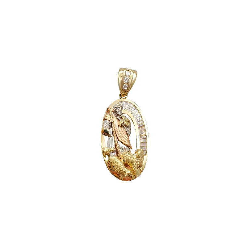 Hand - Carved Jade Buddha Pendant for Spiritual and Cultural SignificanceTricolor Cubic Zirconia Jesus Pendant (14K)